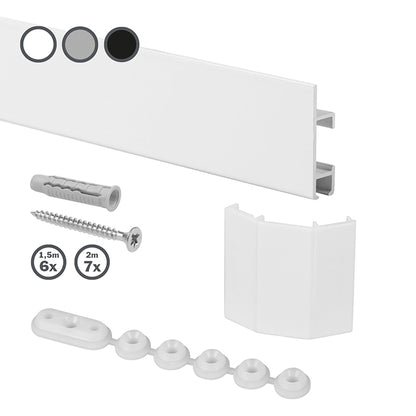 STAS cliprail max system: Seamless design, supports up to 25kg/m.