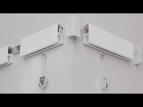 STAS cliprail pro: Securely hangs art up to 45 kg/m; ideal for galleries.