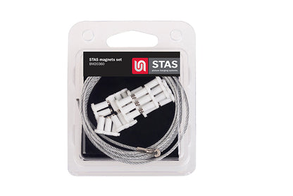 STAS white magnet set, easy picture hanging solution.