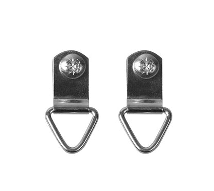 STAS d-ring screw hanger set features easily attachable D-rings and wire.