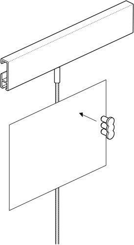 STAS white magnet set for neat wall displays.