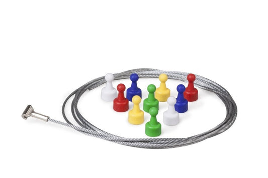 STAS coloured magnet set includes 10 bright neodymium magnets.