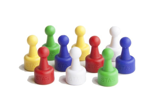 STAS coloured magnets are vibrant supports in 5 colors.