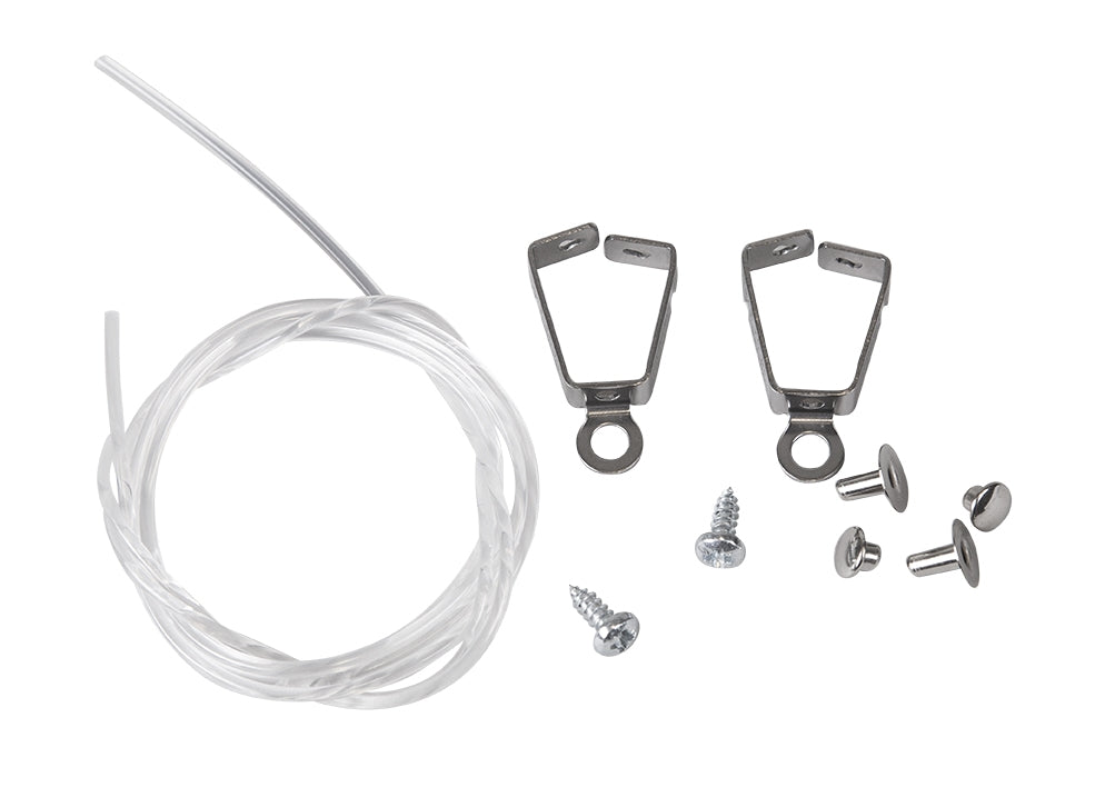 STAS picture clip set: Easily hang and adjust pictures with clips that attach to wooden or aluminum frames.