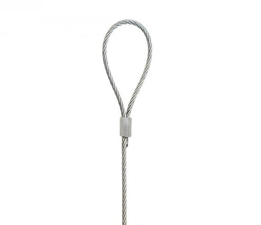 STAS steel cable with loop fits panel hooks, carries 33 lbs.